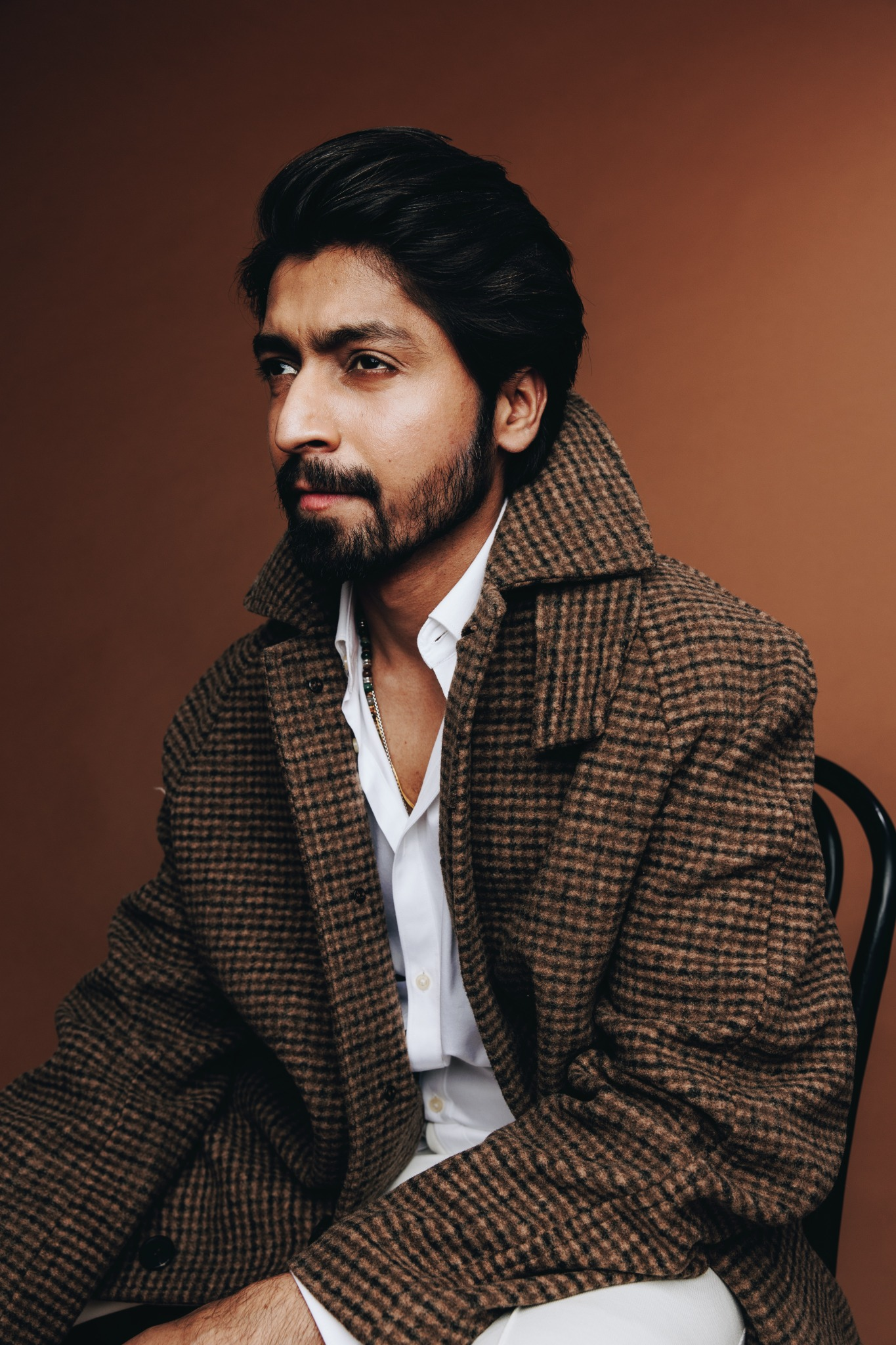 Harsh Kumar Shakti composed profile portrait